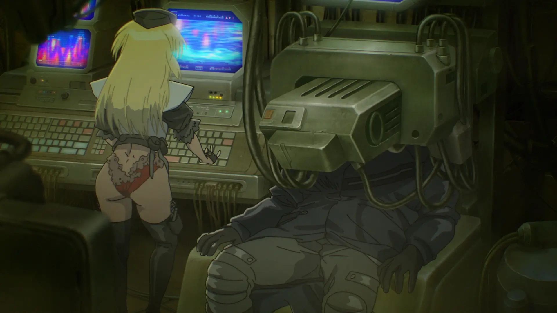 As usual nice placement for some fanservice without looking over the top, she's just there and it looks great. Good approach