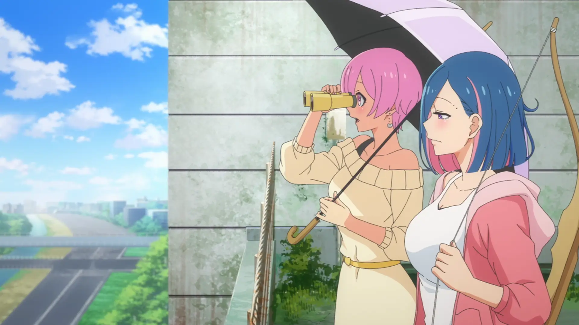 Still impressed how huge Aki is compared to even Natsuki. Aki is supposed to be the younger of the three right?
