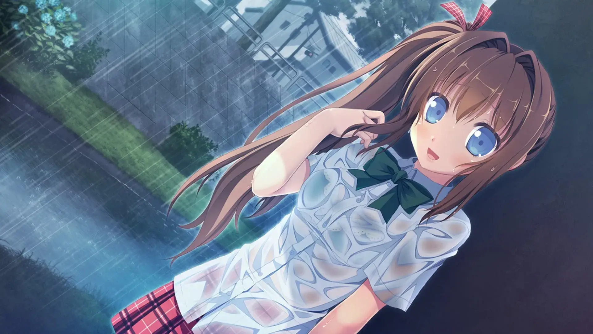 Classic wet shirt scene for Chiho. I feel like I took a lot more screenshots of her compared to other characters.