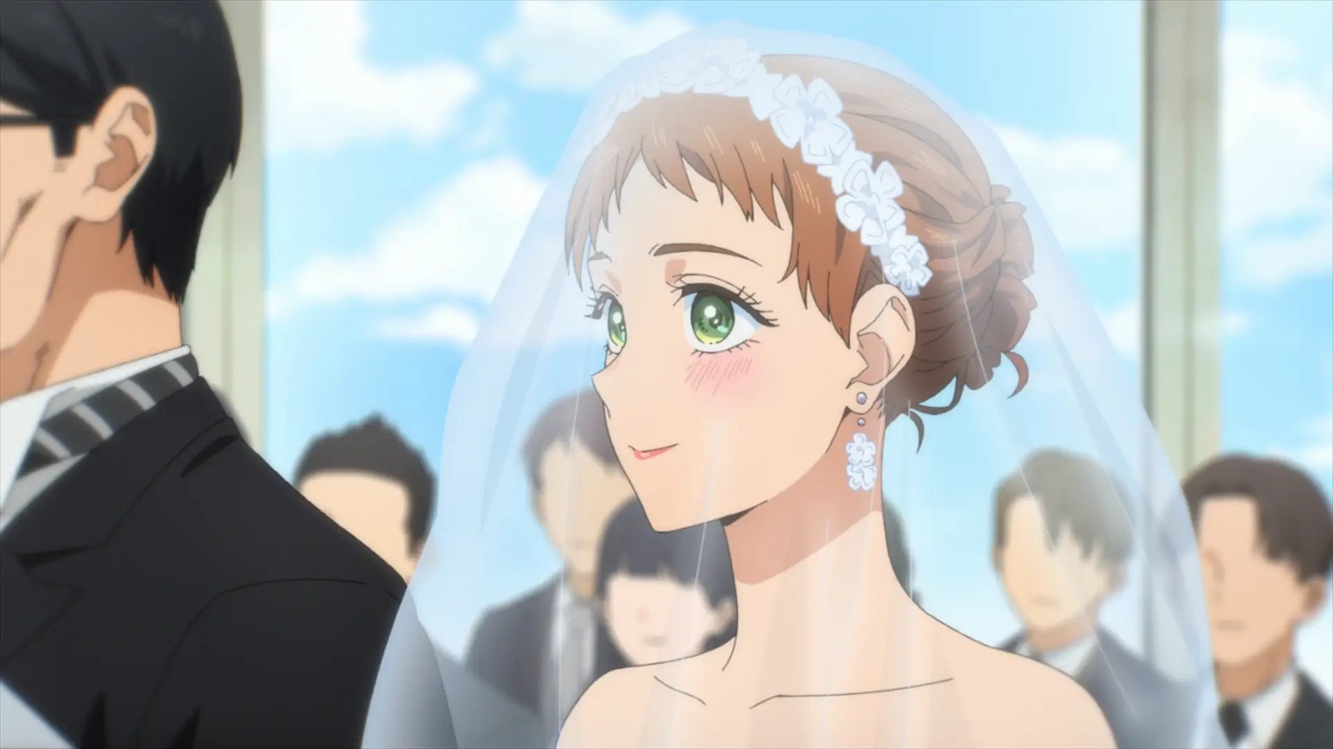 Beautiful, but plain at the same time not to overshadow the real heroines. Good job there designing his wife.