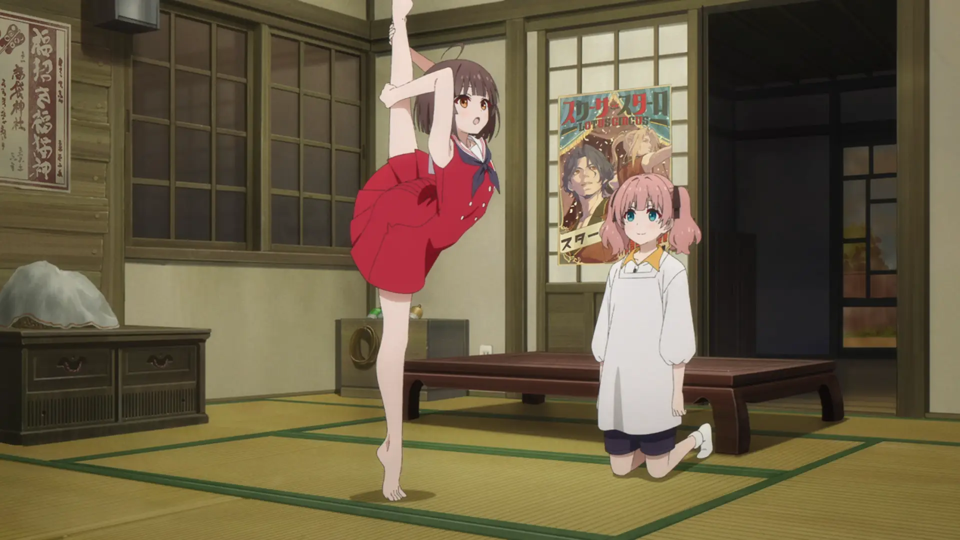 Mizuka's stretching is weirdly so cute. It has to be with the art style, but I end up staring at it so much it looks good.