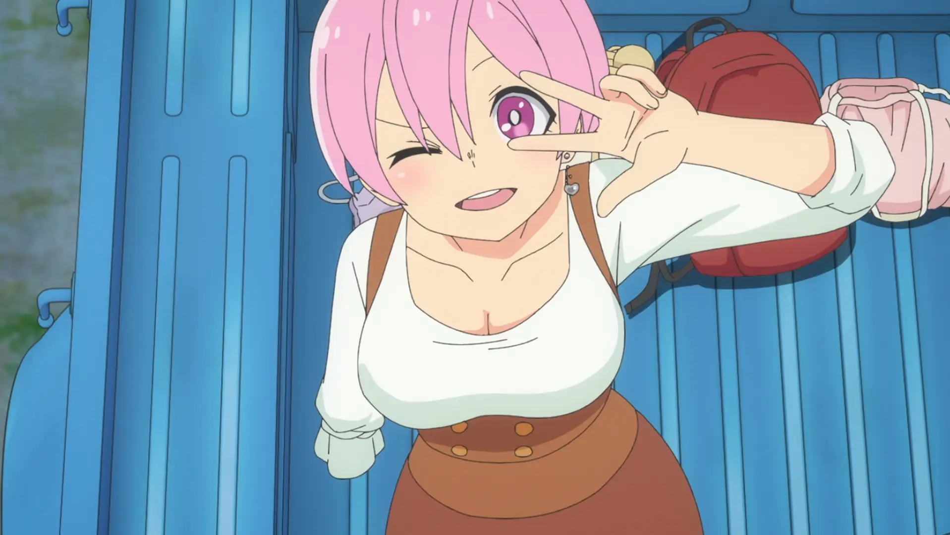 One arm less, but she's still the cheerful girl that we've known to love. I'm not sure where she learned the influencer word, but still...