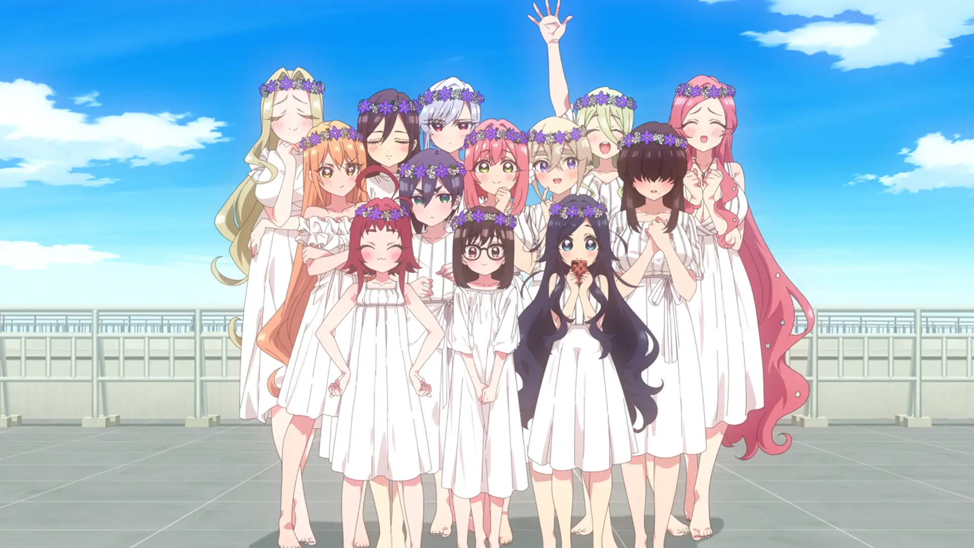 White dress has a special charm and every single one of the girls here look amazing in it. We need to thank Hahari for preparing the costumes!