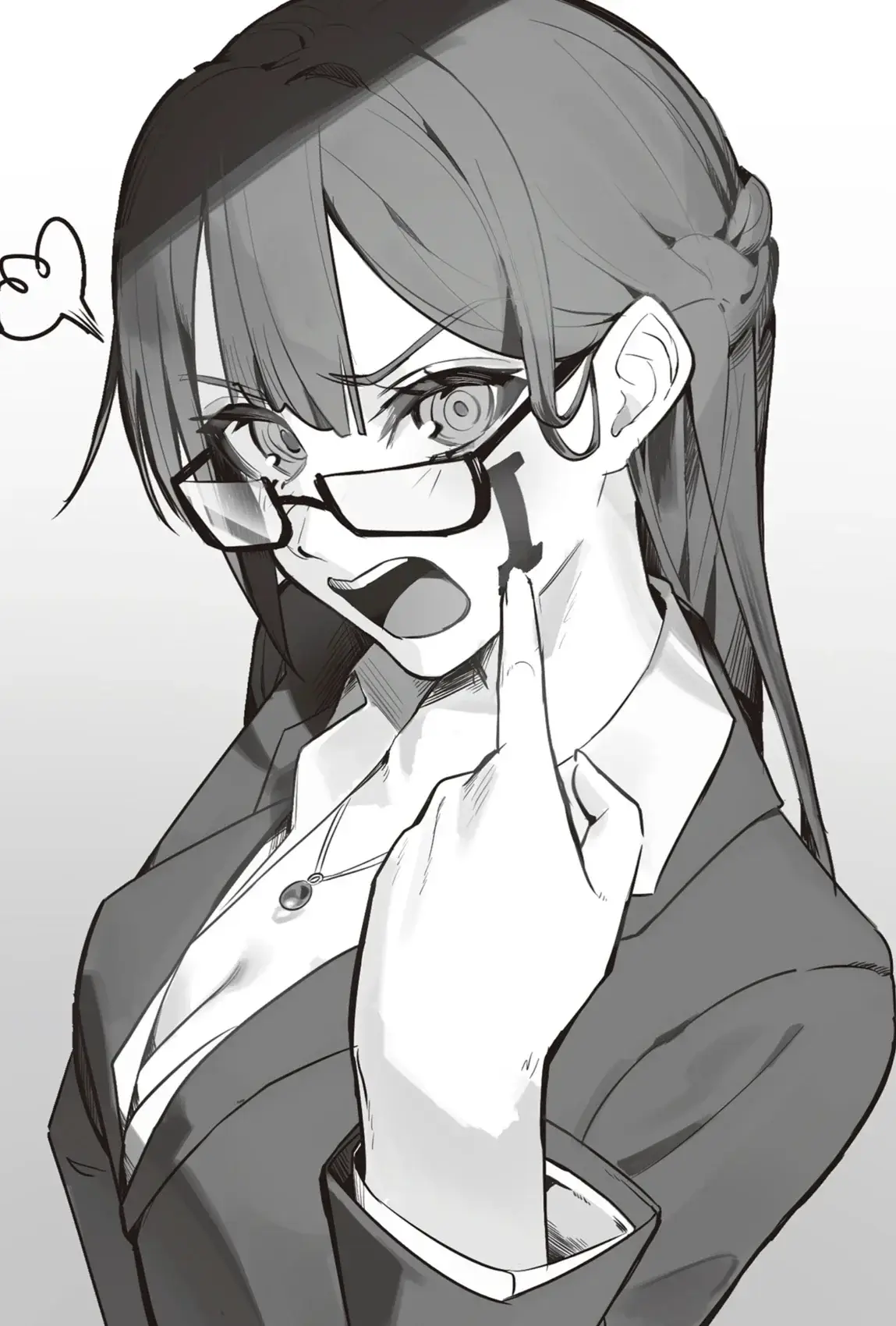 Come on, it's cute that they put it on your face. Now everyone can see it?