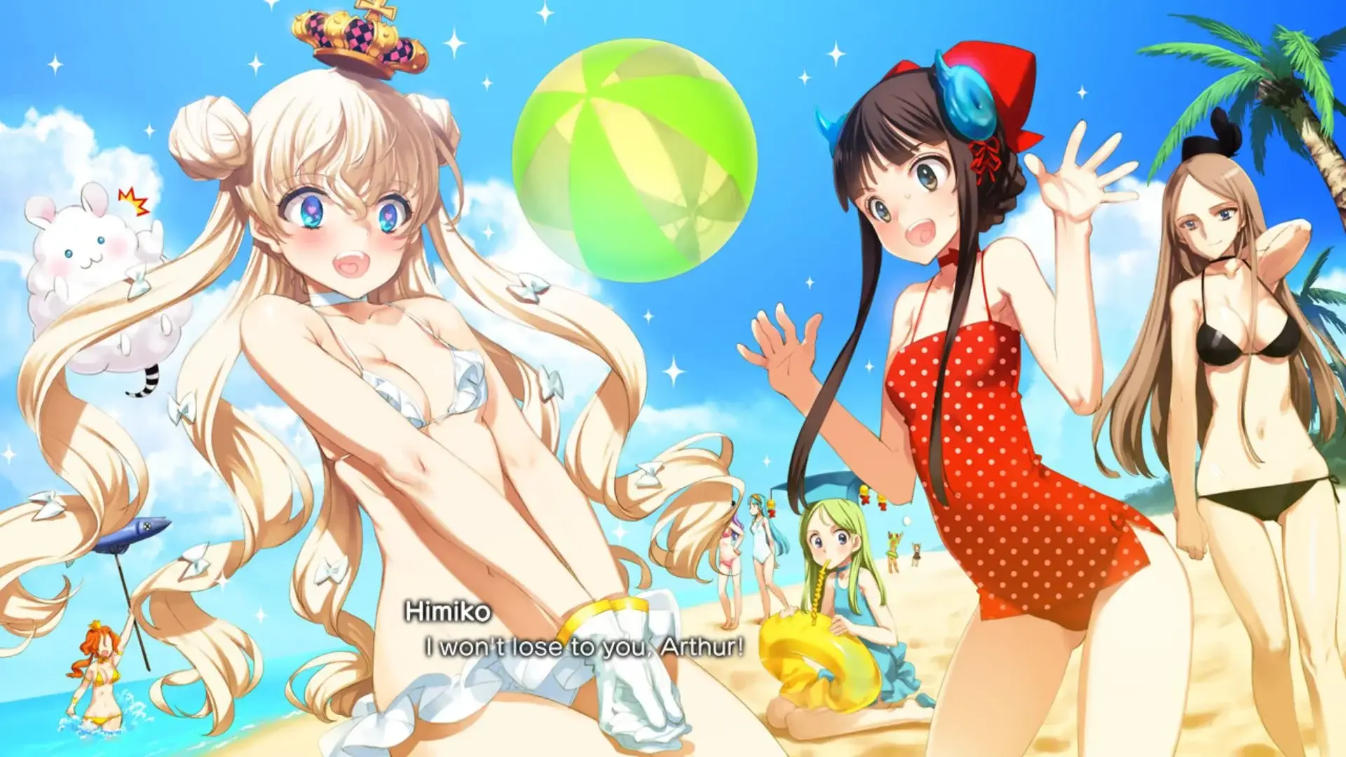 Of course an anime game can't be completed without a swimsuit episode.