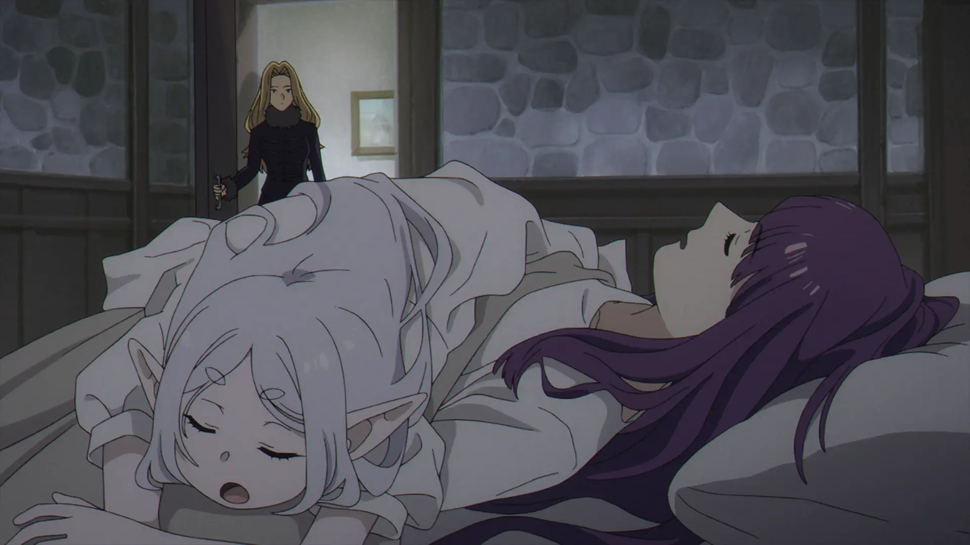 Apparently this is how Fern and Frieren sleep when together? Like whoa, that's cute.