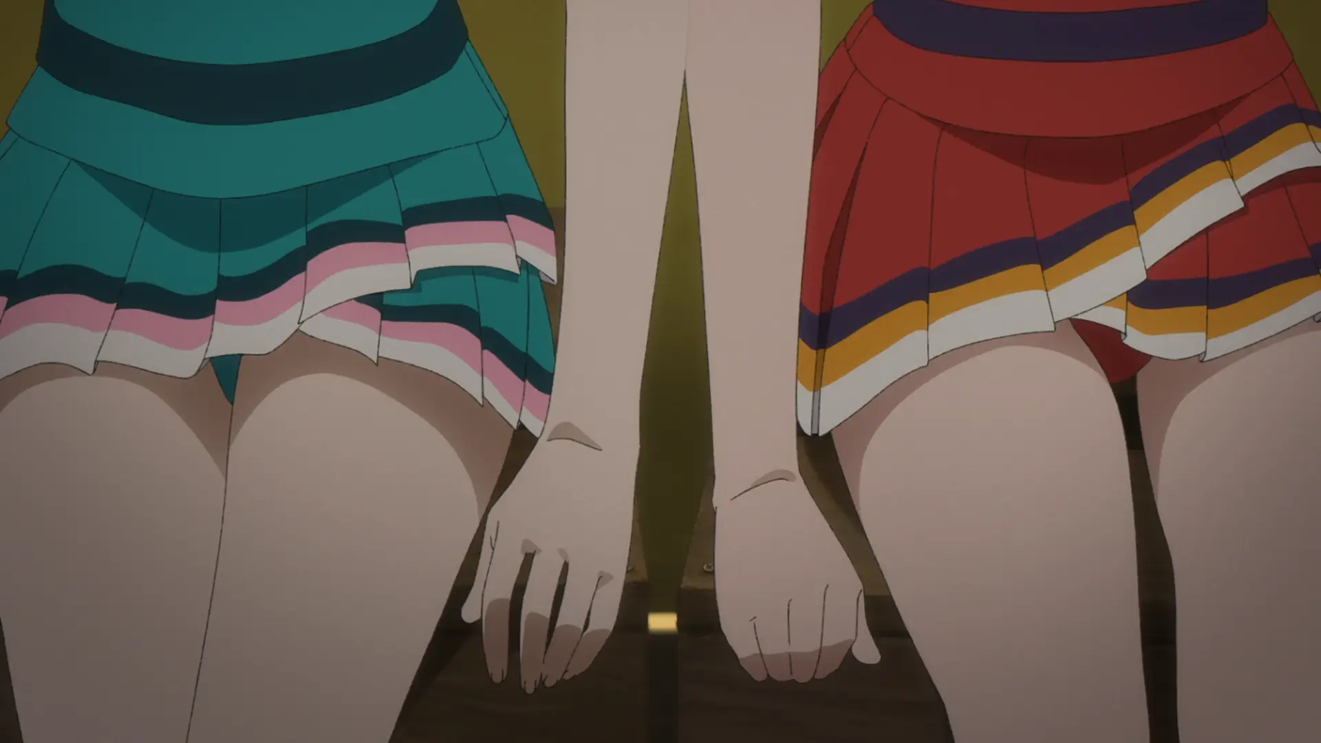 The yuri energy of this picture is quite strong. The camera director knows what to do to show these two together.