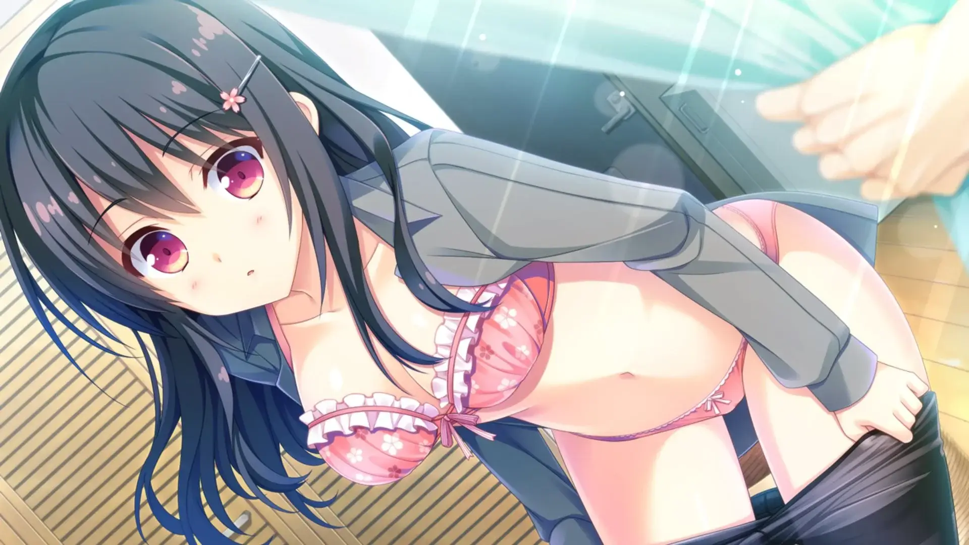 Rito doing the classic scene that we've seen in almost every VN