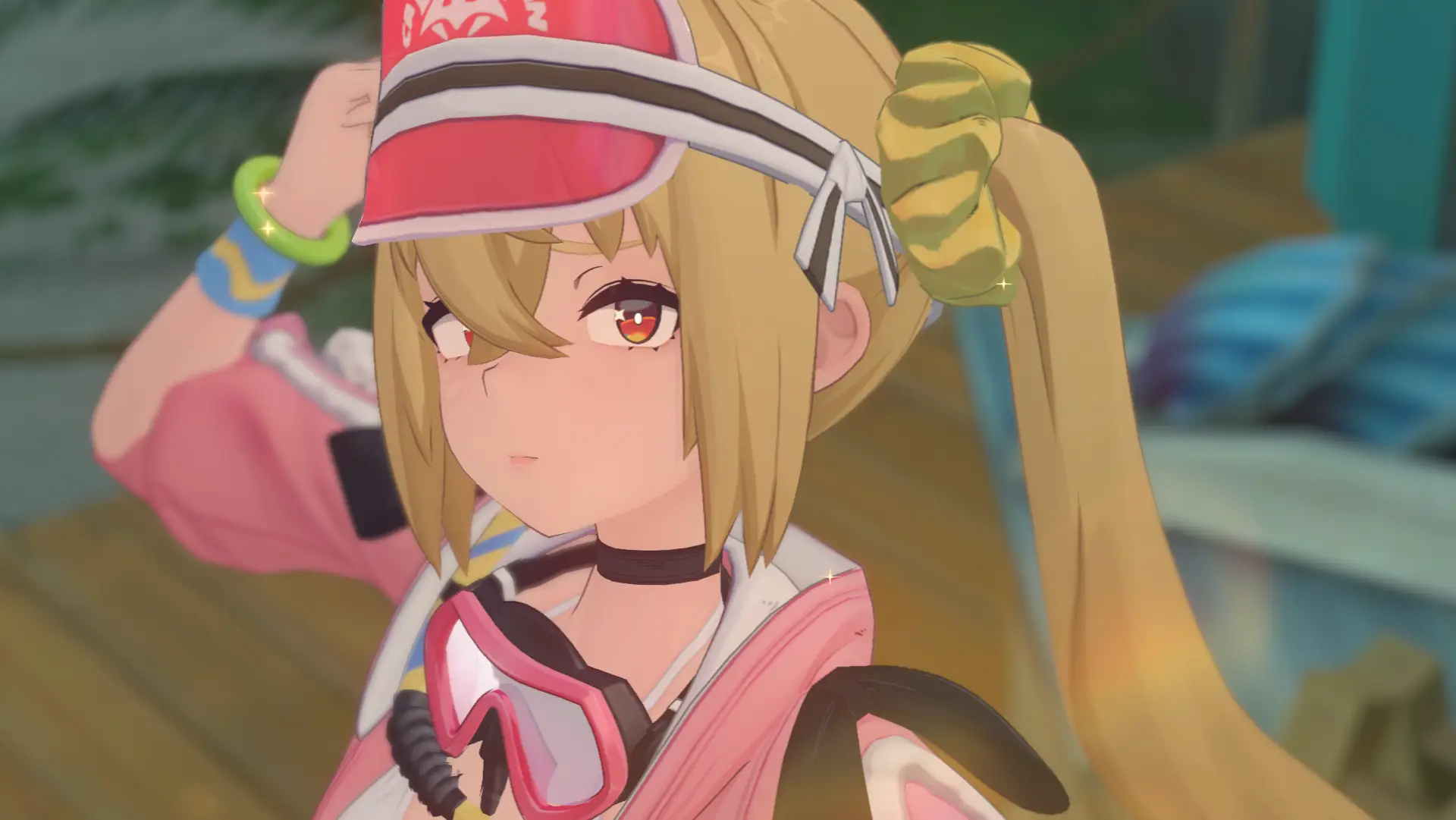 Lucy is just perfect in this swimsuit, she clearly knows what style is. Joking aside, I really like her character and the ways she interacts with friends.
