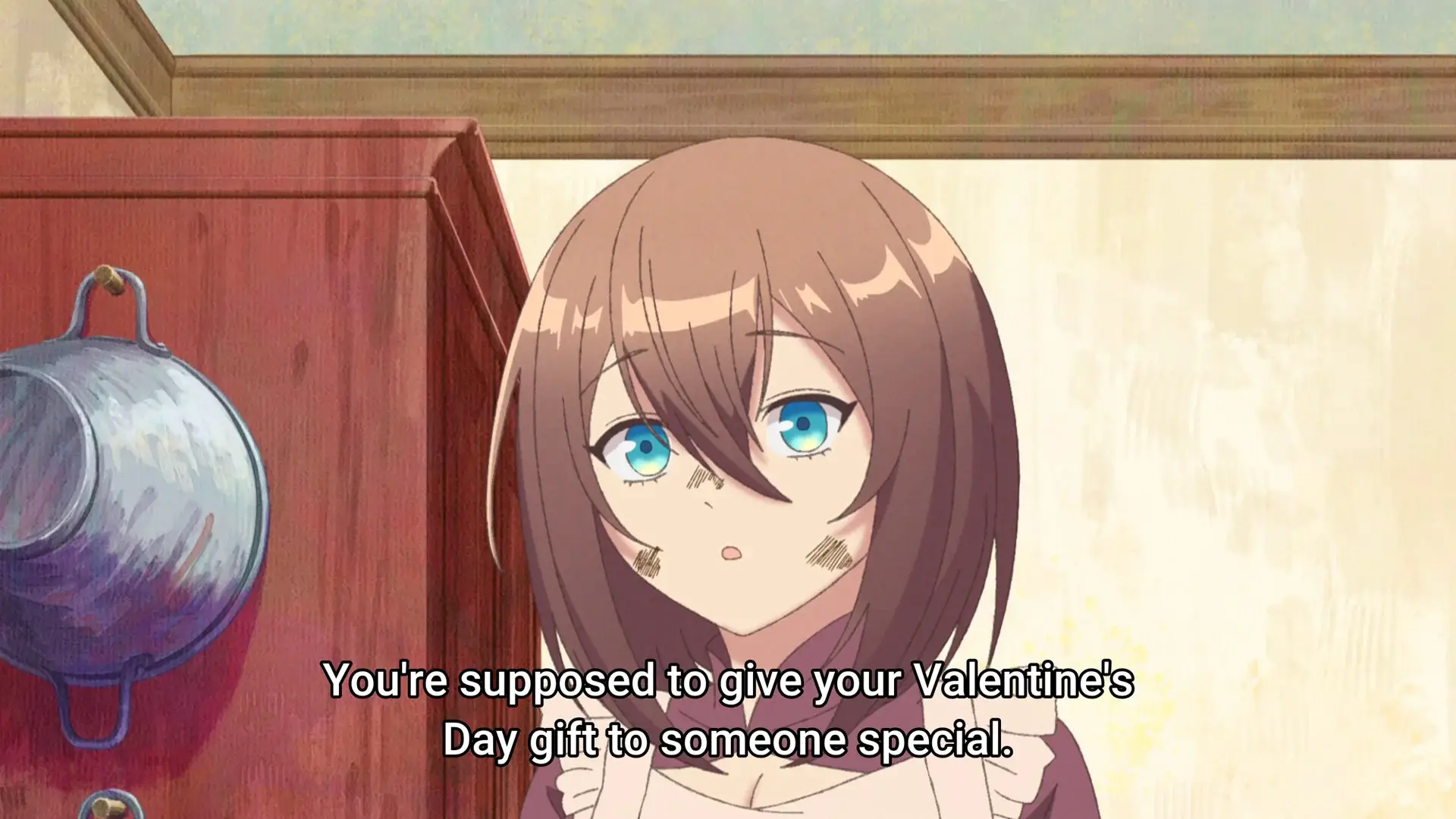 I laughed when a woman called Mikana "Eternal friend" during the clash to deliver the chocolate to the hero.