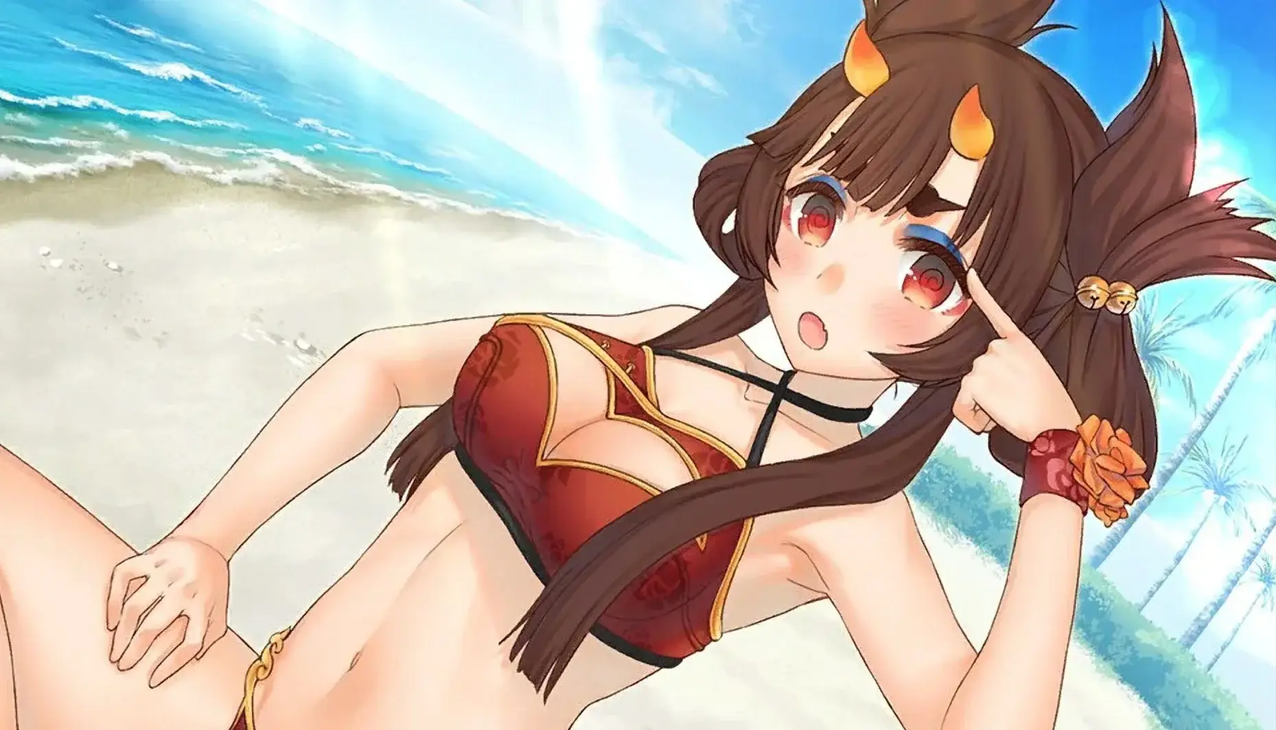 Feilang, Oni clan member with a strong sense of justice and a good taste for swimsuit.