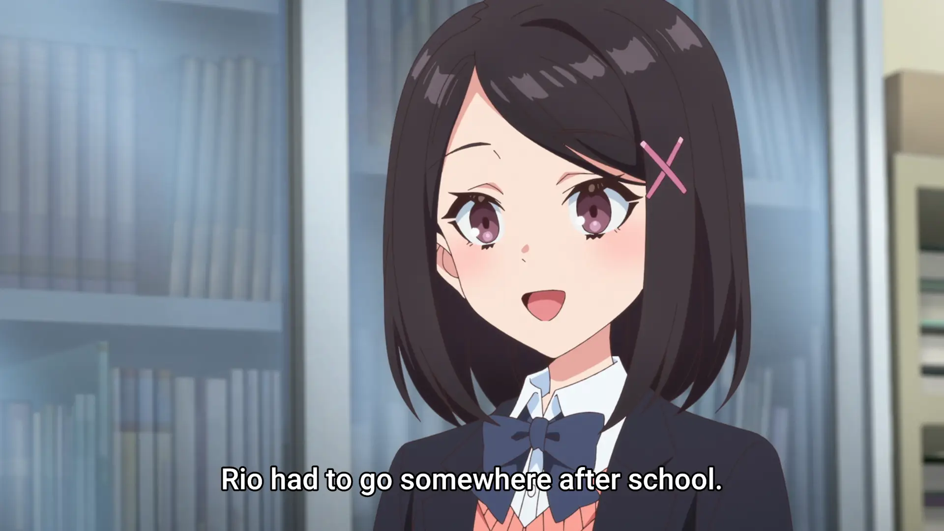 Yeah, that's the standard pattern of bullying Haruna. Would've been better if school wasn't into it too...