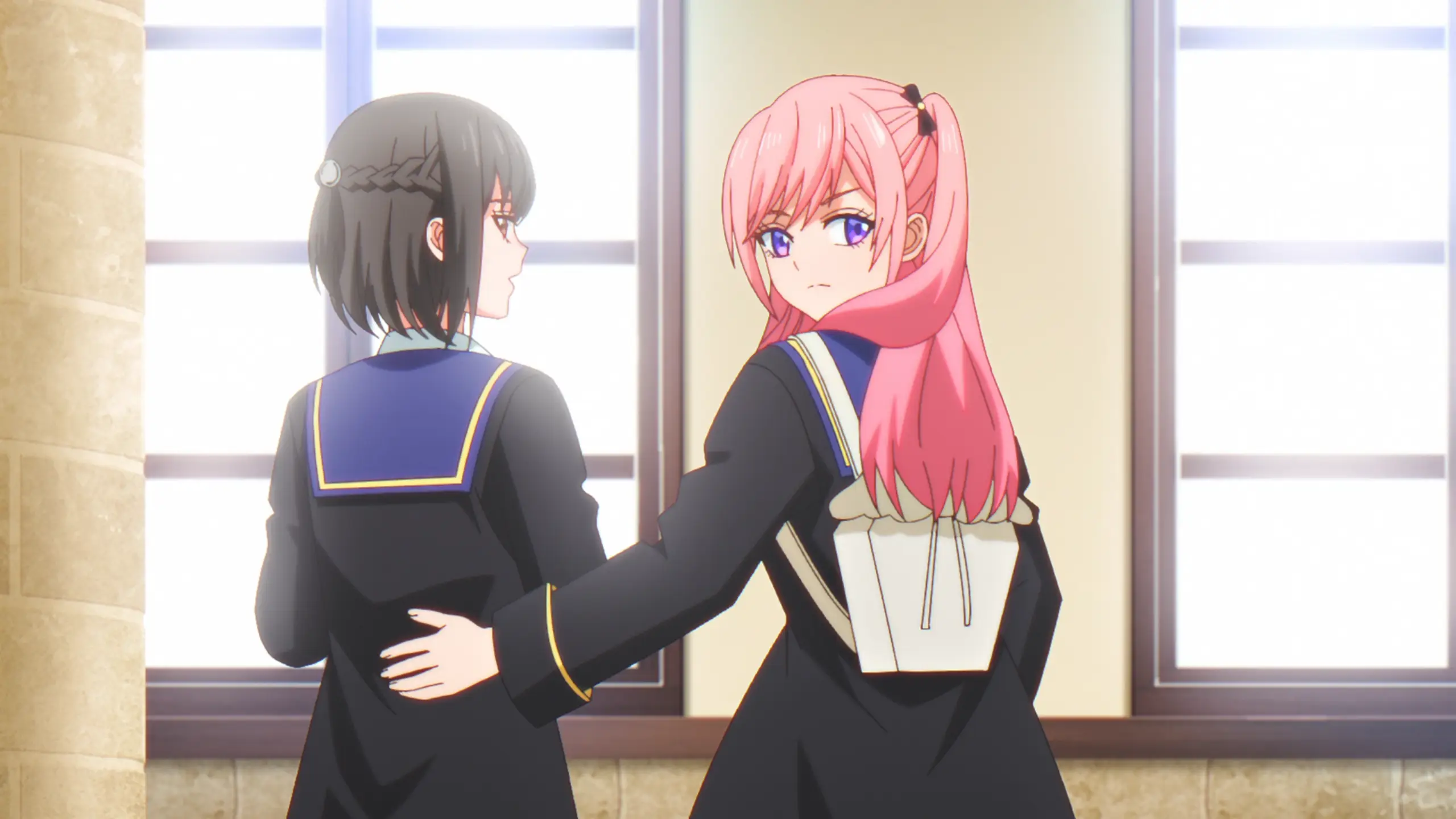 Spica putting her hands on her heroine, she got to mark territory as the school is a dangerous place!