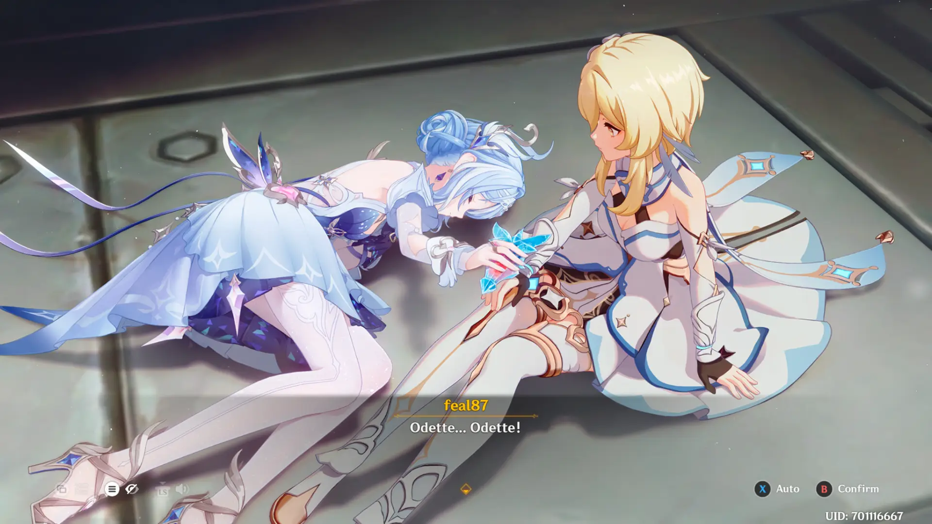 Odette was the MVP that saved Lumine and granted her the chance to actually go and reach Paimon before it was too late.