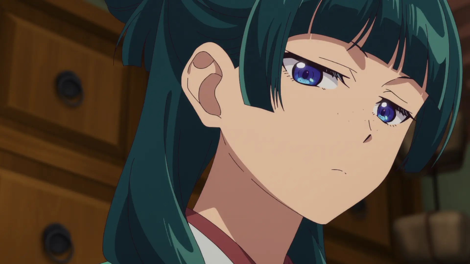 The face of judgment from Maomao, she doesn't approve of your actions so you should silently repent!