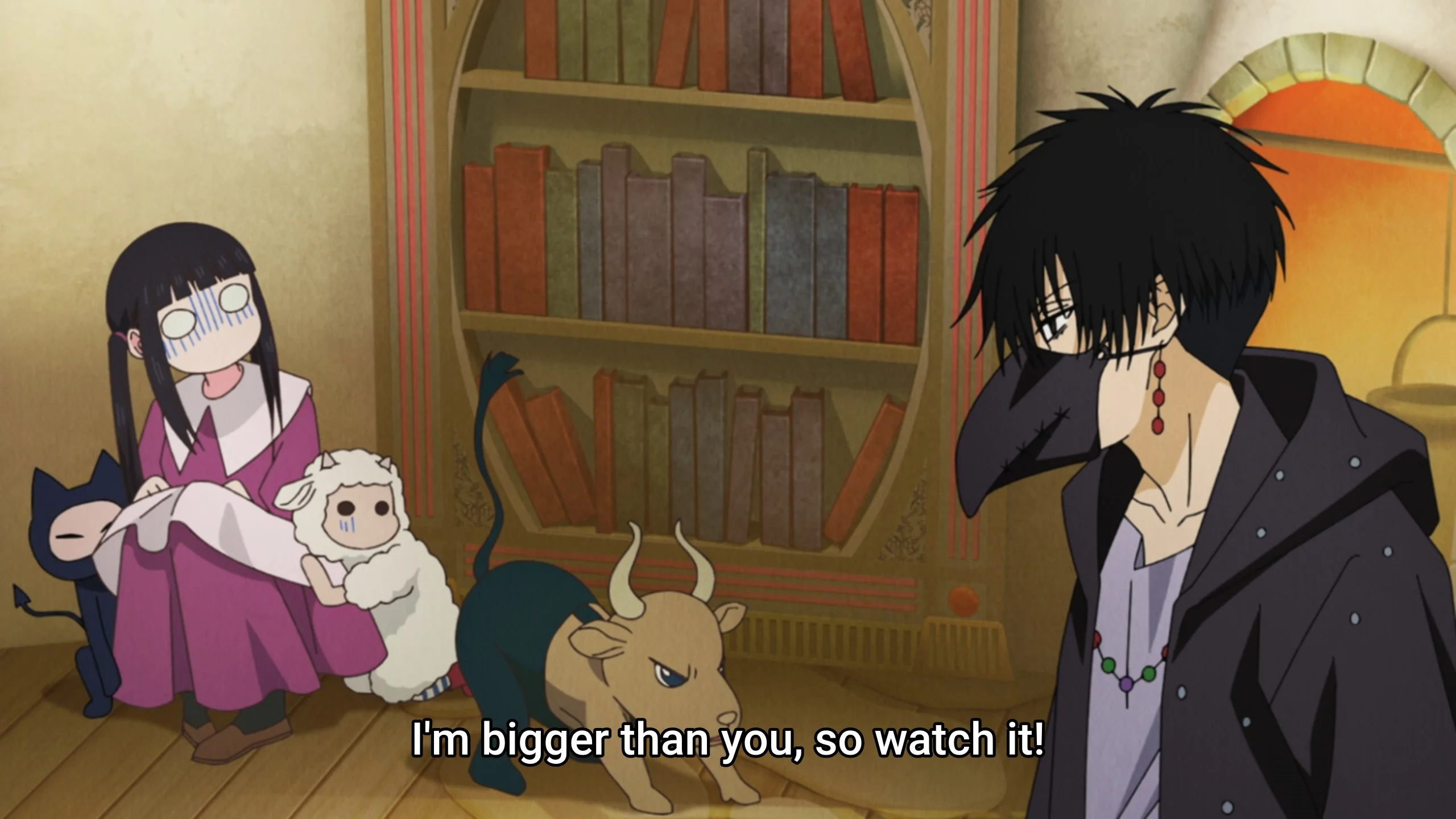 Scared Luna is cute too!