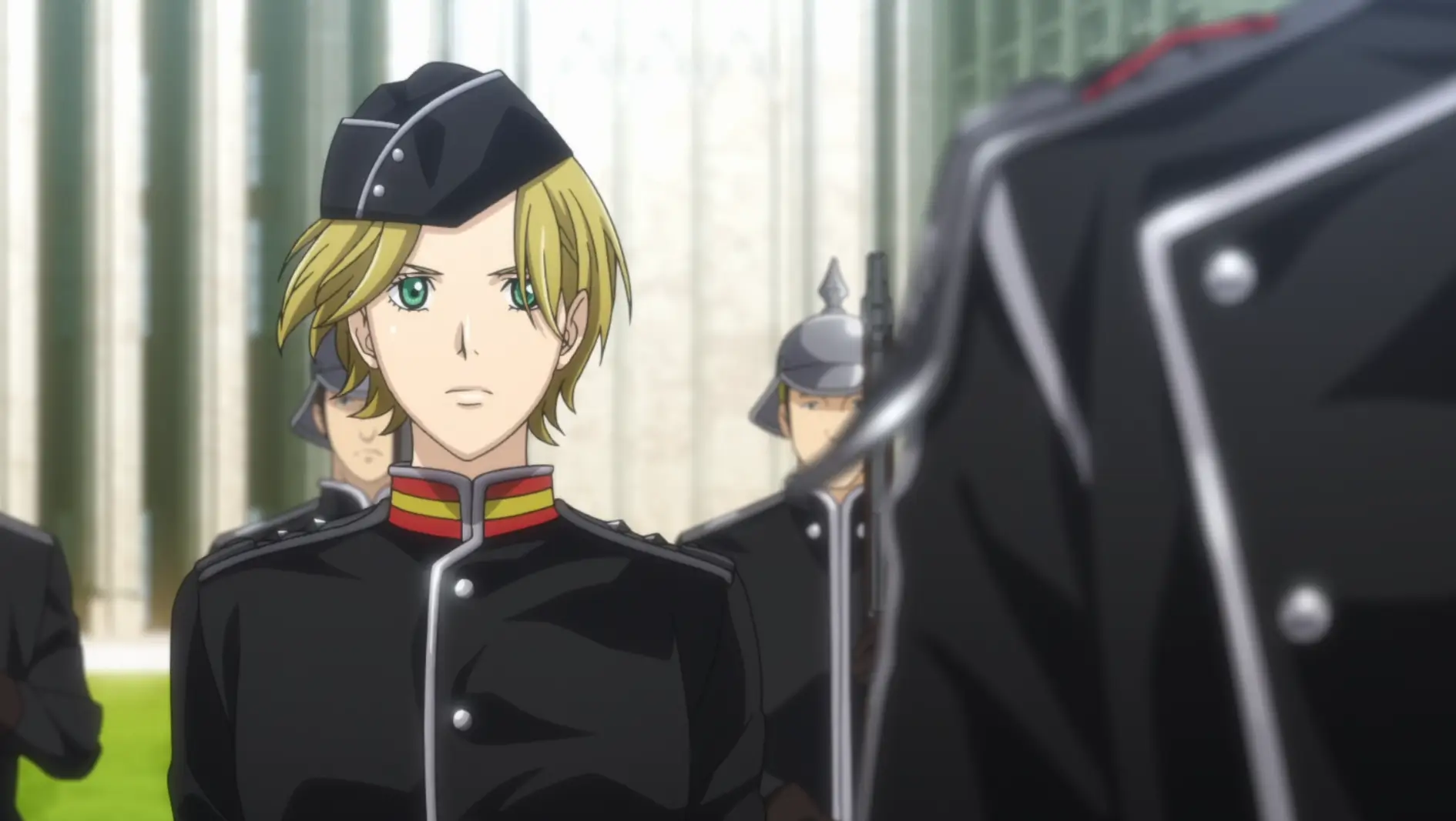Hildegard feels like a fish out of water in the empire lines. There's literally only males in the entire cast around there.