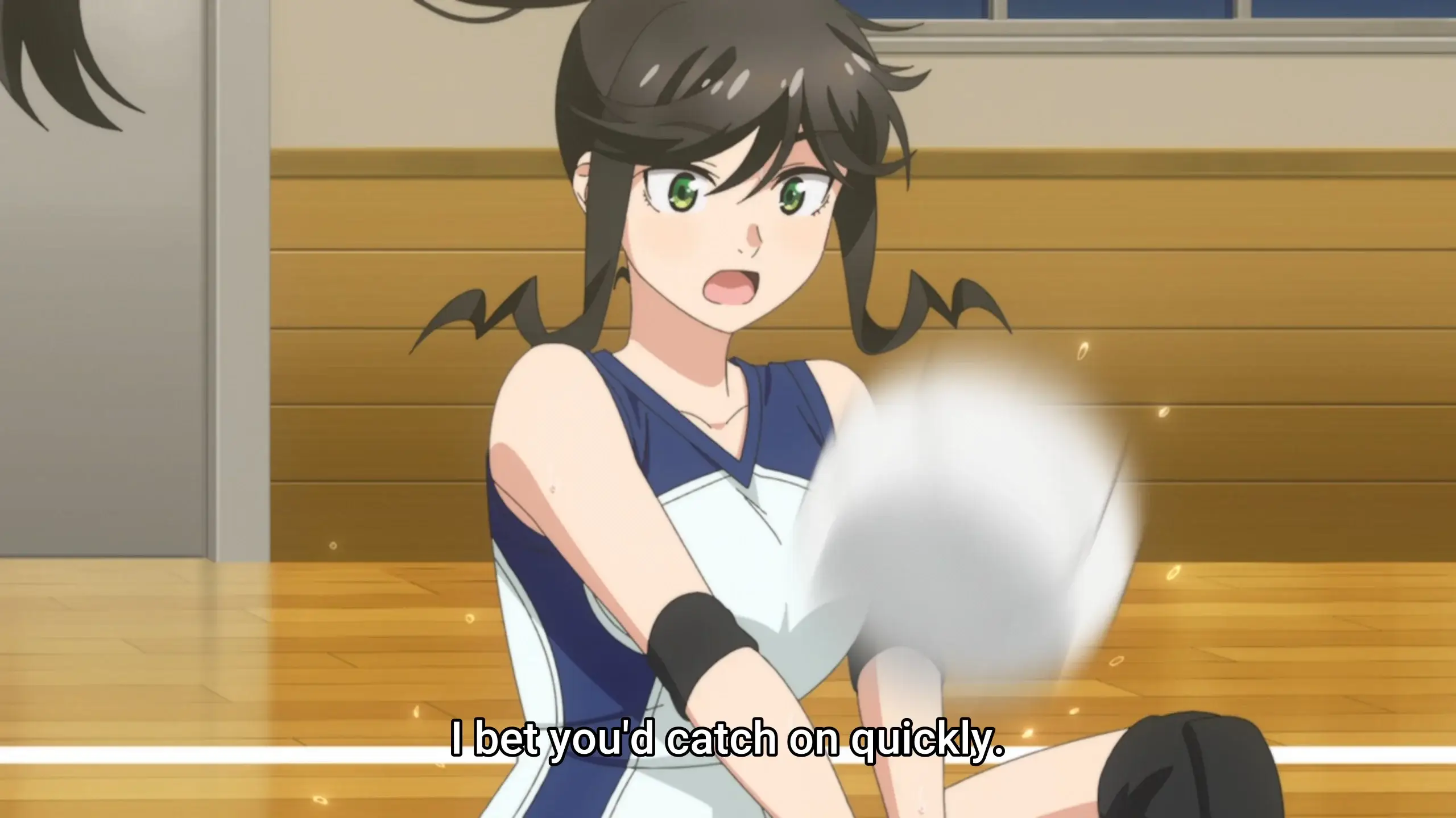 I would totally see a volleyball match if she's in it?