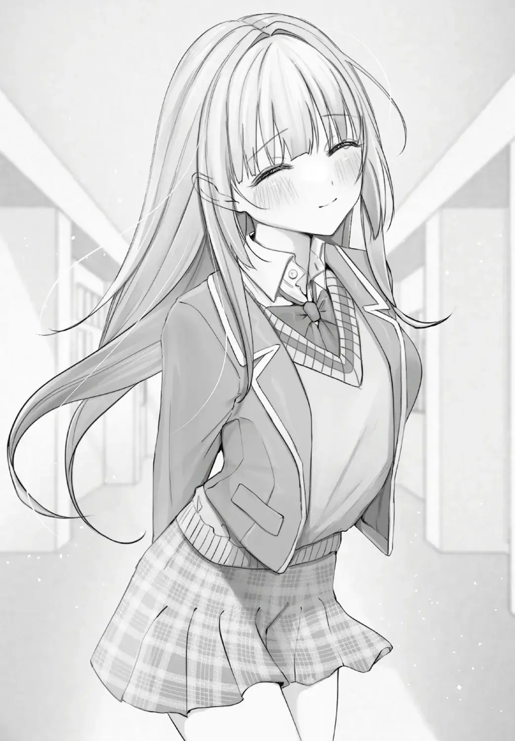 Quite a conflicted smile here.