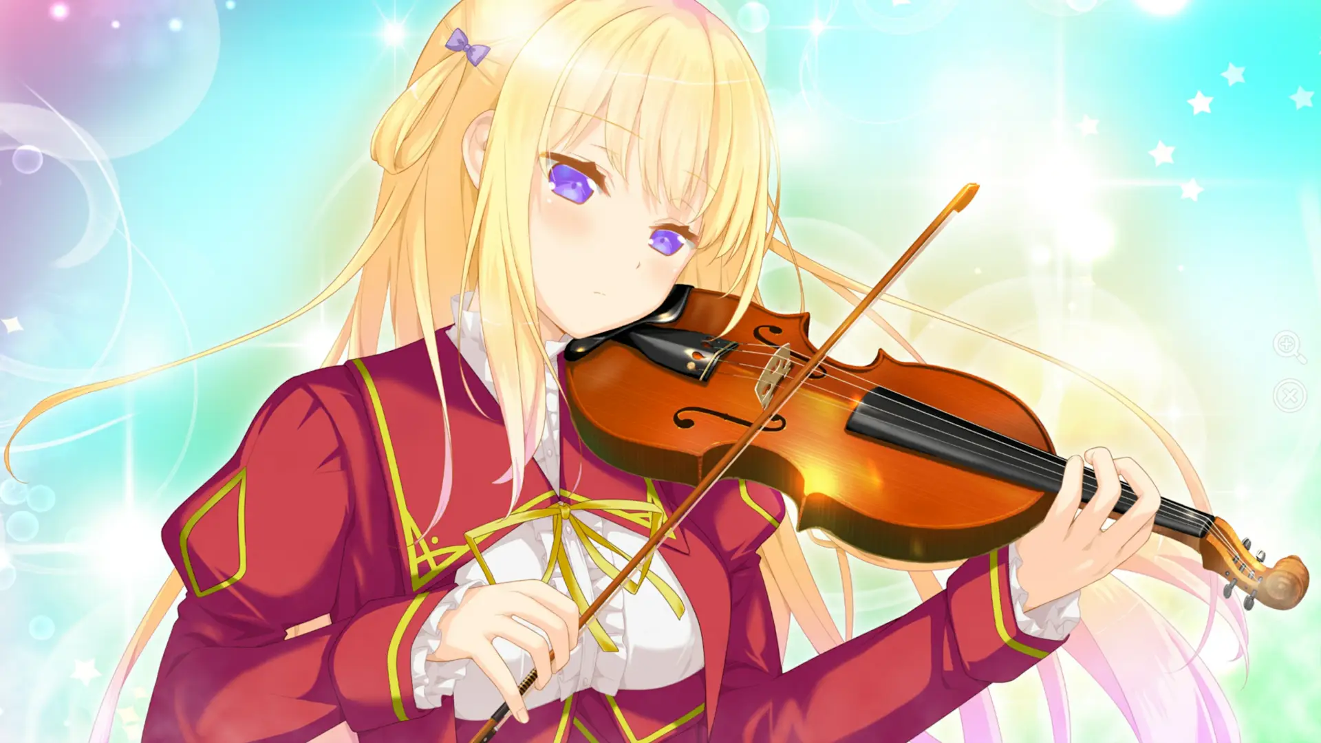 Karentia Berrybell is the second heroine we encounter and she's really stunning, the blonde color of her hair is further enhanced by the bright colors of the art style.