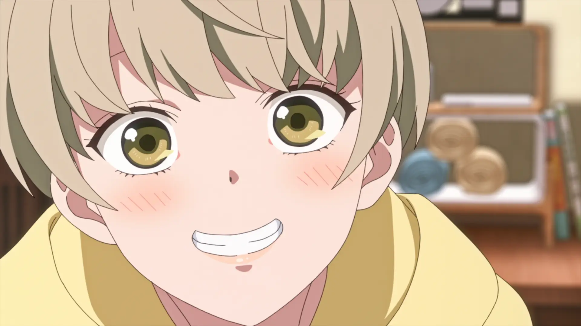 Aya's roommate is ultra interested about the yuri developments, she's truly our mascot character in the series.