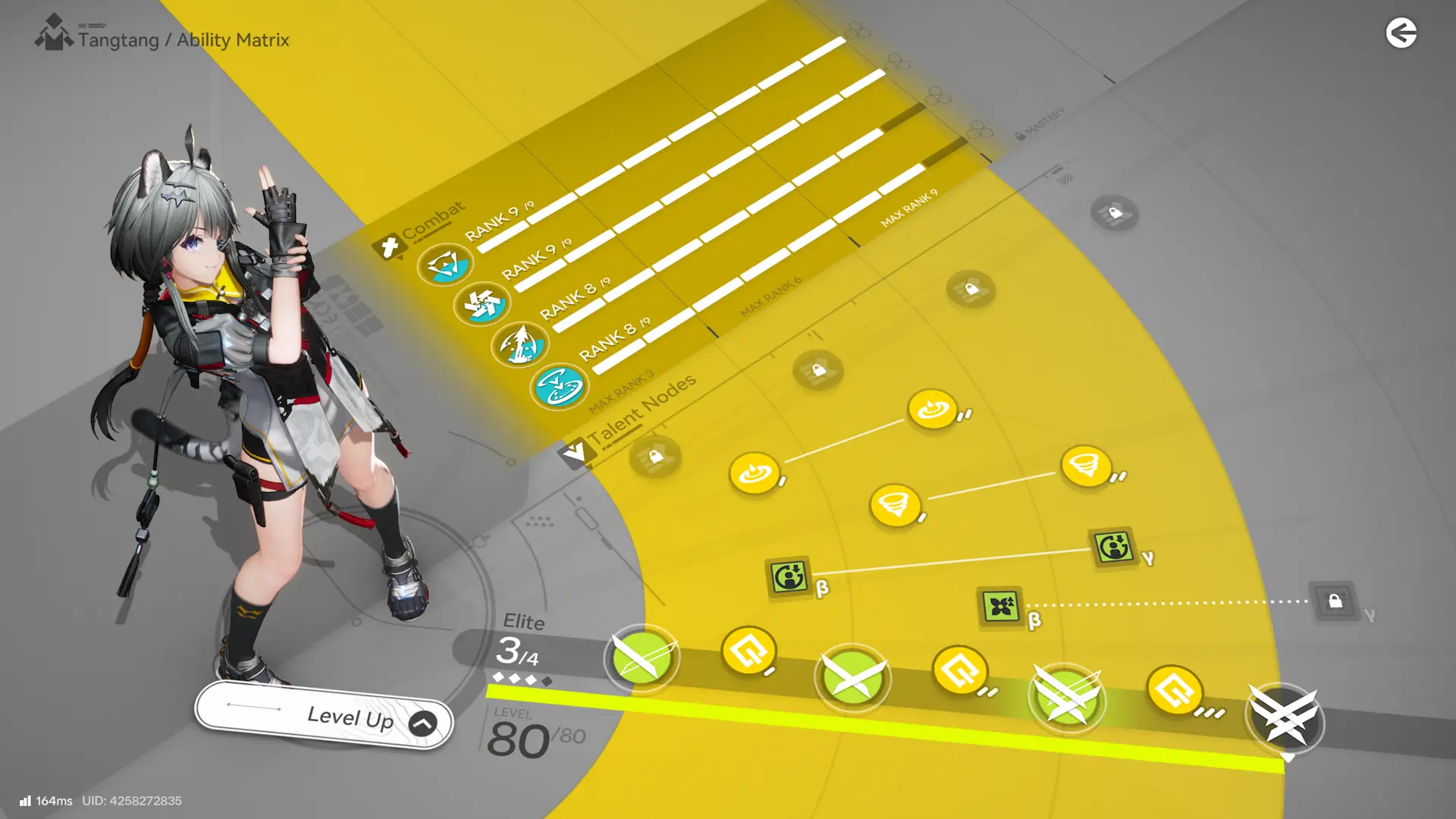 I need to still work on the skills as I didn't have the materials ready for Tangtang. Next few weeks will be heavy on farming for me to finish all this and make her the strongest Supreme Chief.