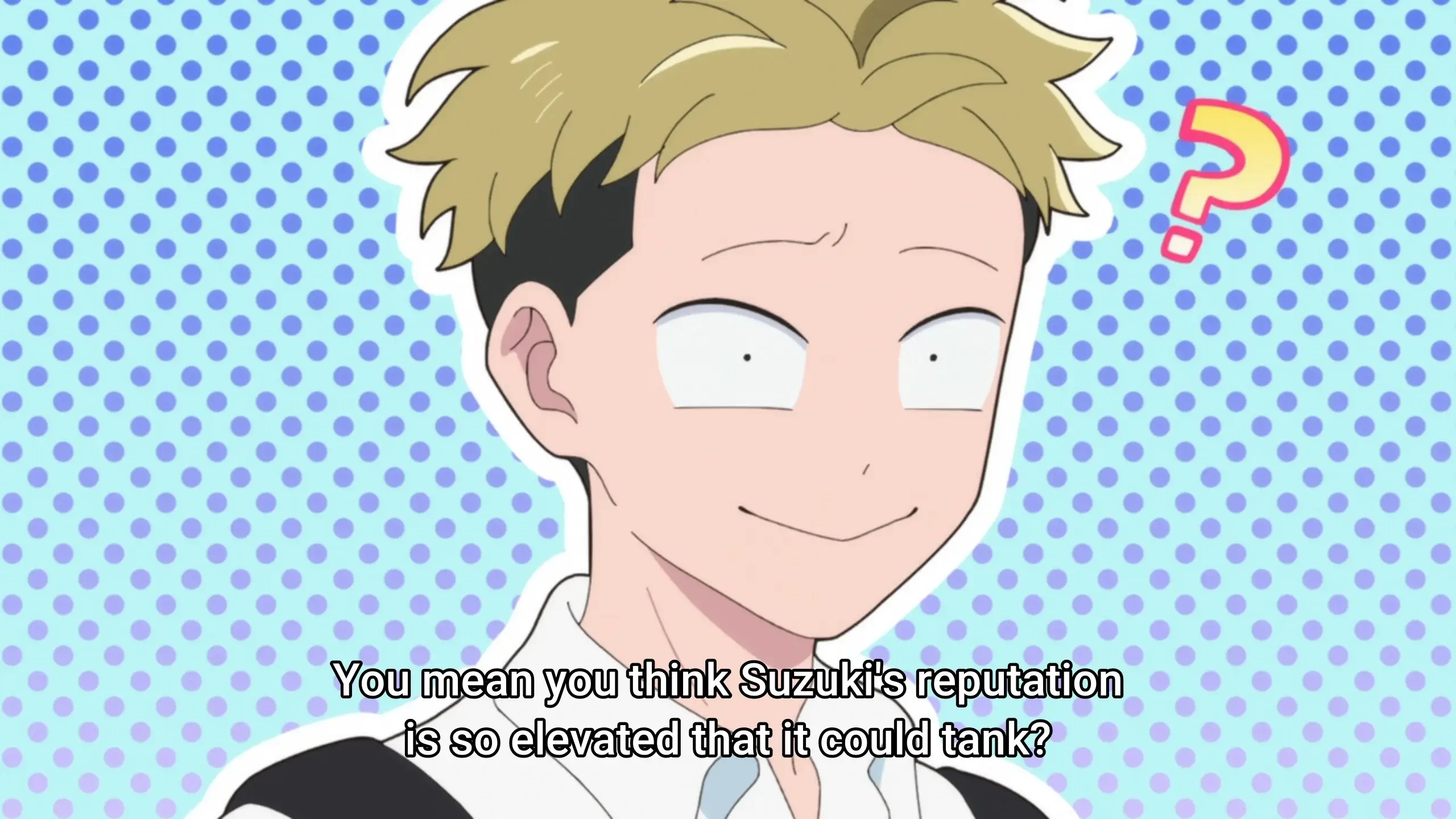 He just got my appreciation for how he delivered this line straight