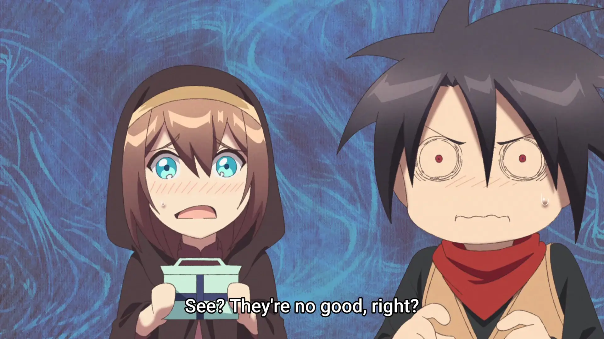 Now I see why they call him Hero, eating those 'things' and still be able to say they're good requires some courage...