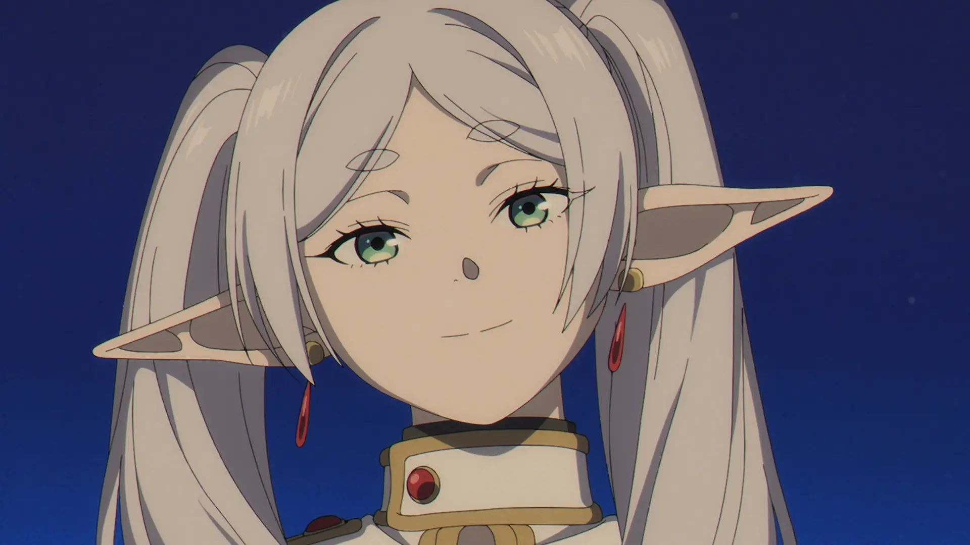 It's rare to see Frieren actually smiling so I really liked this small shot. To see that their journey wasn't in vain is always good.