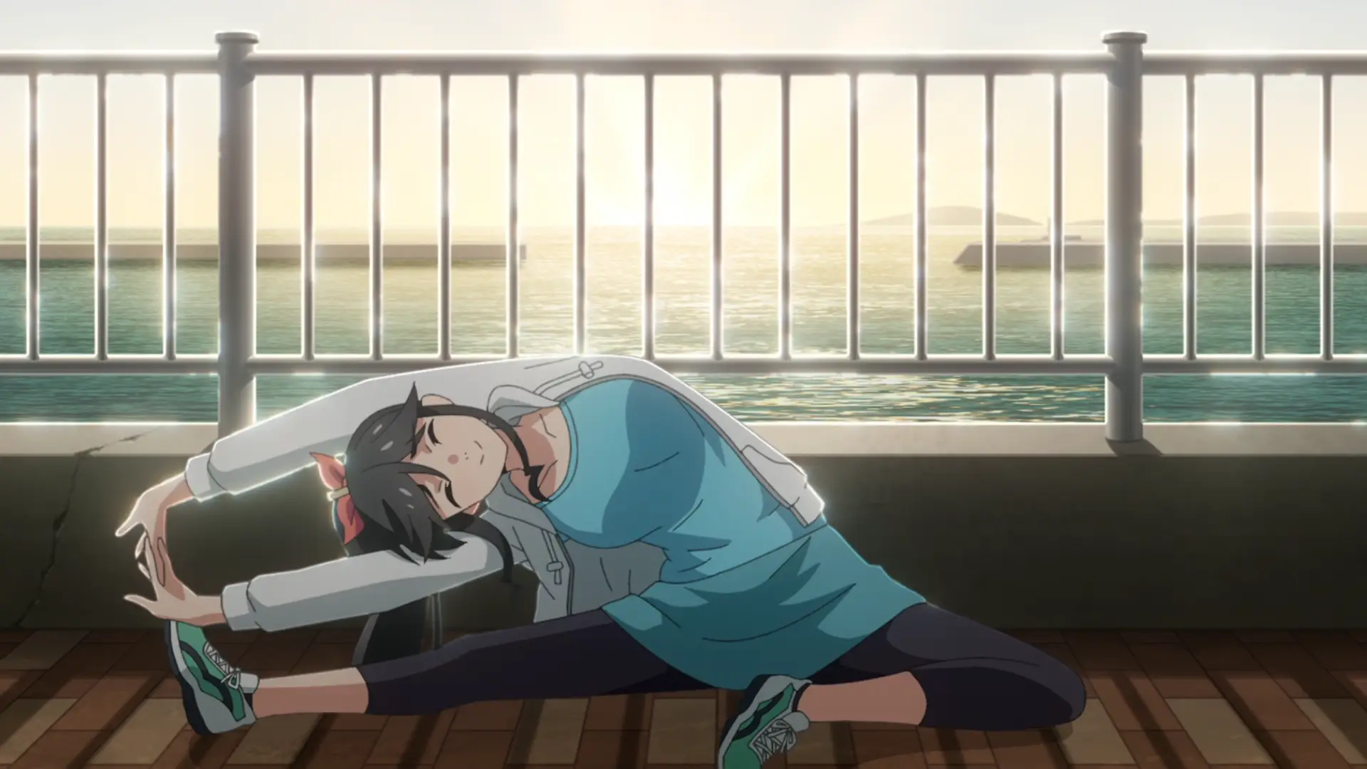 I love these small mini scenes with Kinme just hanging around doing some training.