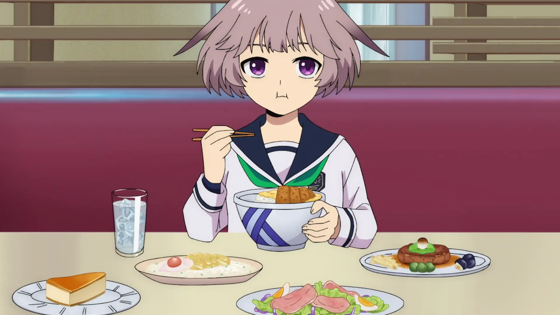I love these 'small, but have great appetite' heroines like Yukine. Just look at her, she's like an hamster!