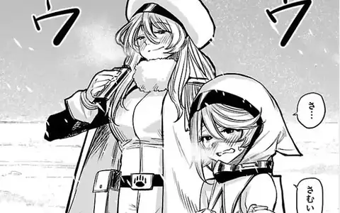 Pepesha and Shy in a glacial environment. I understand she's from that place, but how does Pepesha manage to stay that calm with that absurd cold?!