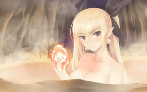 Mistral in the hot bath, she looks just as stunning as you would imagine without being too ecchi of a picture either.