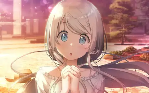 Tsukuyomi is shocked about what she just heard. Not hard to guess what did Shiromae Kaito told her though considering the atmosphere and color palette of the scene.