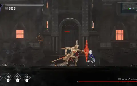 Gilroy first encounter is the real first challenge I found in the game, but I may be a bad player so not sure if it's consistent
