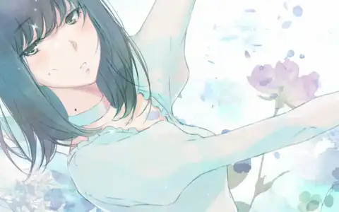 Chidori works amazingly as an angel in the OP movie of Flowers. I like how she still has the usual inexpressive face in here too.