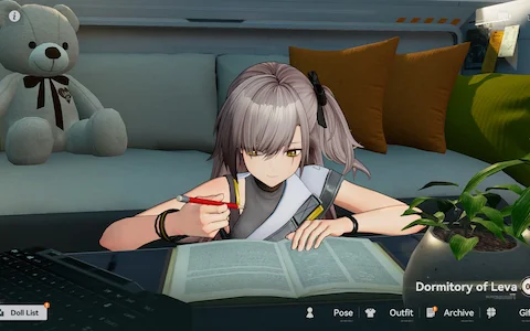 Leva is reading too!