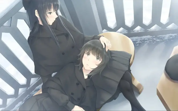 Suou and Erika yuri scene?!