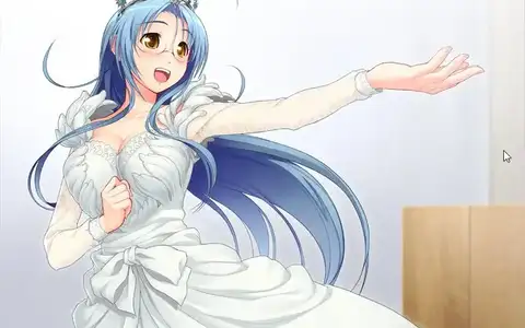 Cinderella Garnet during the school play which is a pivotal point of the story in almost all the routes.