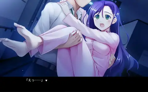 Akari being carried by protagonist, she does have a more weak and defenseless side. She just doesn't show it just as often.