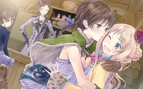 I always thought Hanna had some yuri tendencies, but it was never fully explored sadly. Here seen trying to kiss Meruru.