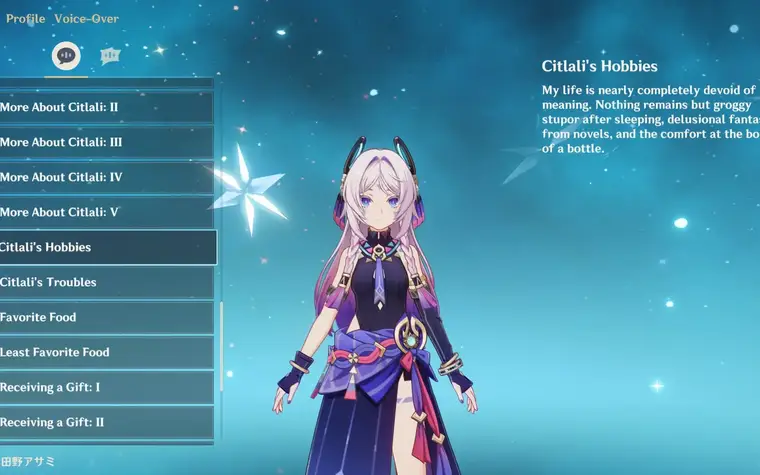 Citlali hobbies are quite relatable