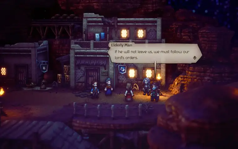 They almost seemed possessed with their words repeating small sentences and all. You know, the classic stereotypical crazy villagers you see often in movies.