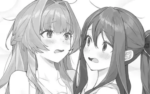 Talking of the sacred yuri, what about this one? Both seems to be embarrassed, but not completely against it?