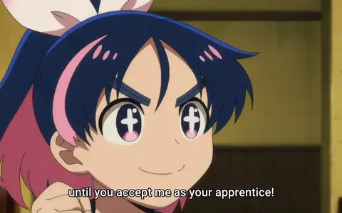 Persistence is one of the good traits that Aki has. She won't drop until she manage to become Yashiro's disciple.