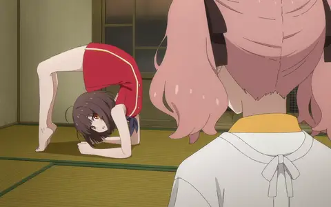 Plus Mizuka is so flexible that it's almost hilarious at this point. And she does it like it's a second nature to her. Her dad really trained her...