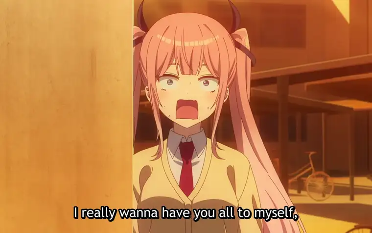 Mayonaka Heart Tune Ep.08 - Iko was so close to the kiss! Nene acting was good.