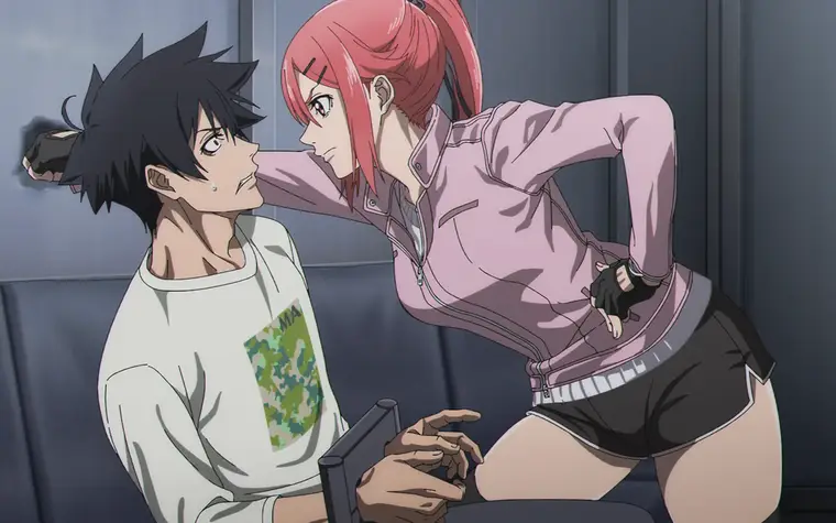 Black Torch Ep.03 - Usami Hana is quite plain. Reiji looks annoying...