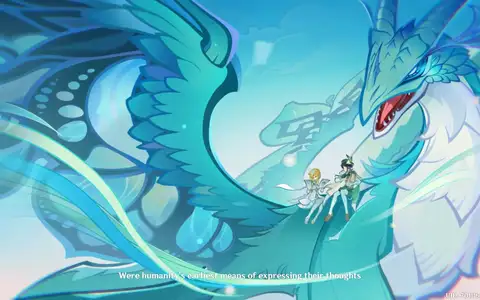 Dvalin, Traveler and Venti together. Honestly this was a masterful CG showing the dragon with a more advanced design.