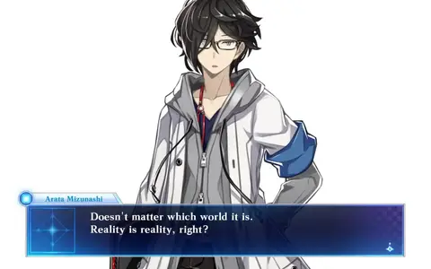 Arata was a good co-protagonist, especially in the various chase sequences that happens in the real world. He's level headed and think things through.